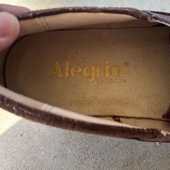 Alegria Maditerlockin Choco Leather Shoes Women’s Size 39 - Picture 5 of 11